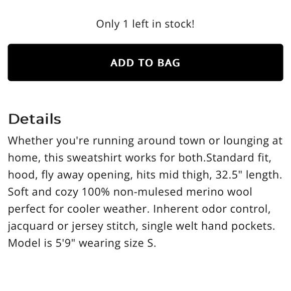 TOAD & CO🌷 Merino Wool ‘Heartfelt Hoodie’ Sweater - Picture 4 of 10